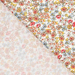 Popeline Viscose Fleur Marron - Ribes y Casals