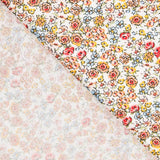 Popeline Viscose Fleur Marron - Ribes y Casals