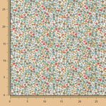 Popeline Viscose Fleur Blanche - Ribes y Casals