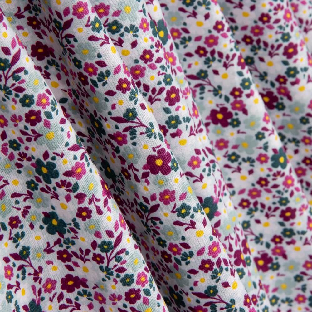 Popeline de coton à fleurs Cristina - Ribes y Casals