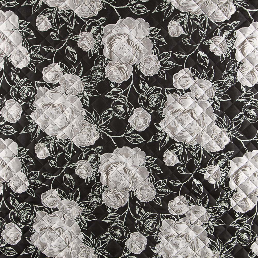 Tissu Matelassé Brocart Argent - Ribes y Casals