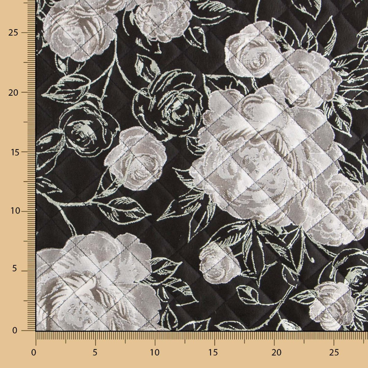 Tissu Matelassé Brocart Argent - Ribes y Casals