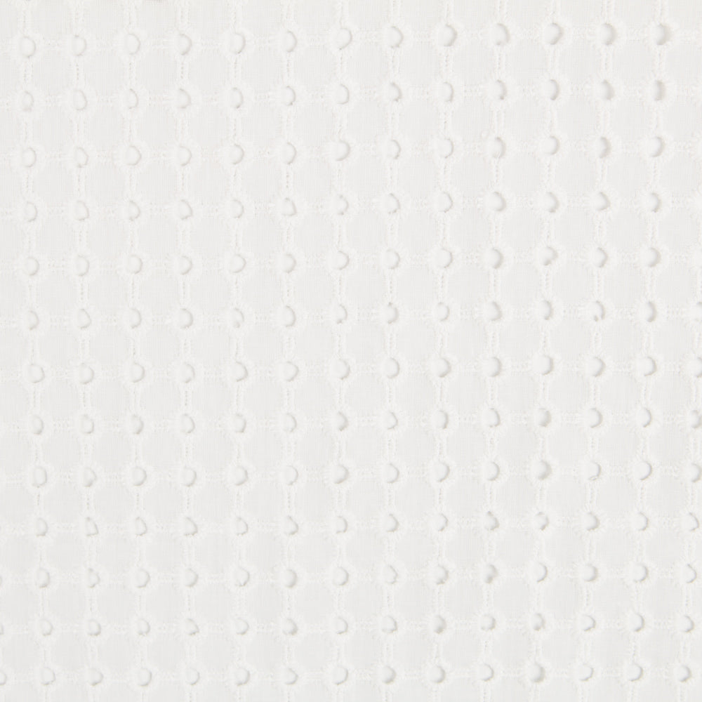 Tissu Broderie Suisse Carreaux Blanc Cassé - Ribes y Casals