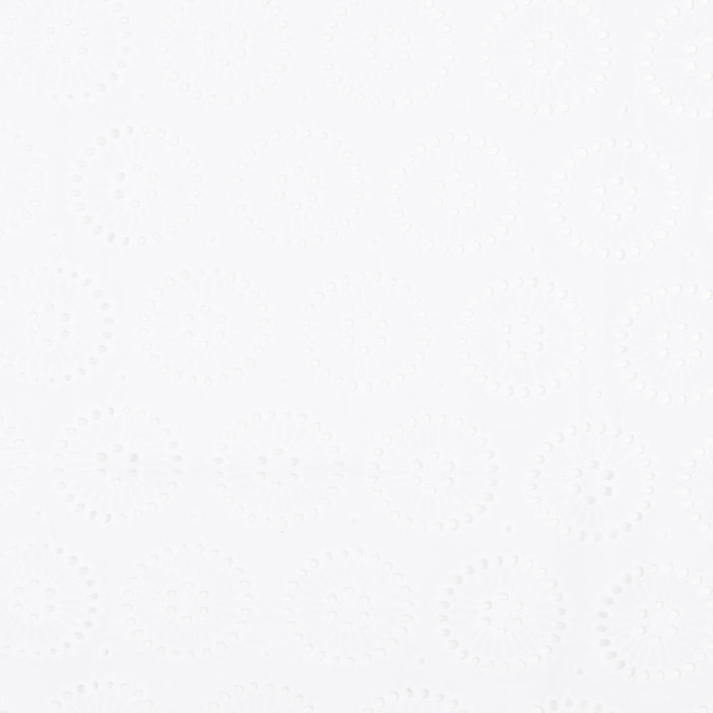 Tissu Broderie Suisse Maxi Fleurs Blanc - Ribes y Casals