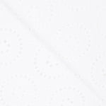 Tissu Broderie Suisse Maxi Fleurs Blanc - Ribes y Casals