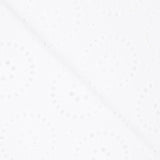 Tissu Broderie Suisse Maxi Fleurs Blanc - Ribes y Casals