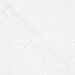 Tissu Broderie Suisse Maxi Fleurs Blanc - Ribes y Casals