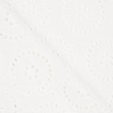 Tissu Broderie Suisse Maxi Fleurs Blanc - Ribes y Casals