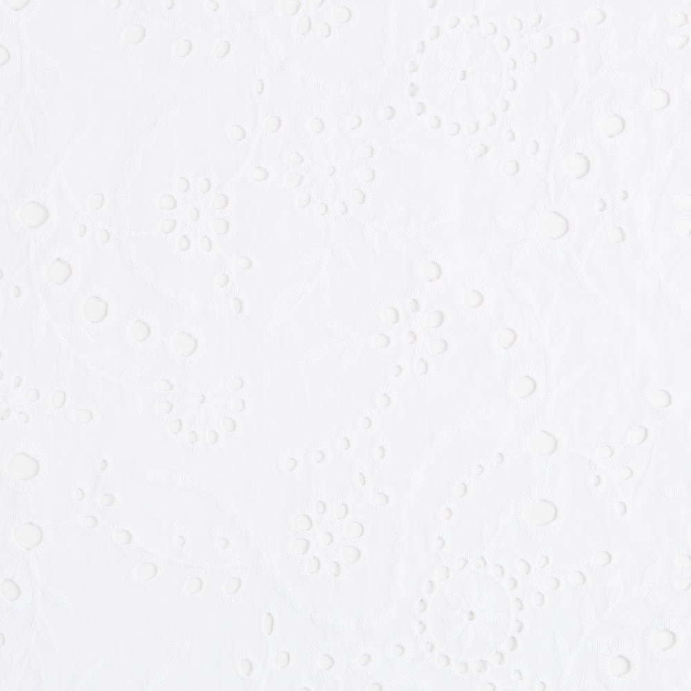 Tissu Broderie Suisse Branches Blanc Cassé - Ribes y Casals