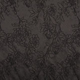 Tissu Brocart Fleur Noir - Ribes y Casals