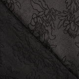 Tissu Brocart Fleur Noir - Ribes y Casals