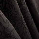 Tissu Brocart Fleur Noir - Ribes y Casals