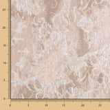 Tissu Brocart Fleur Argent - Ribes y Casals