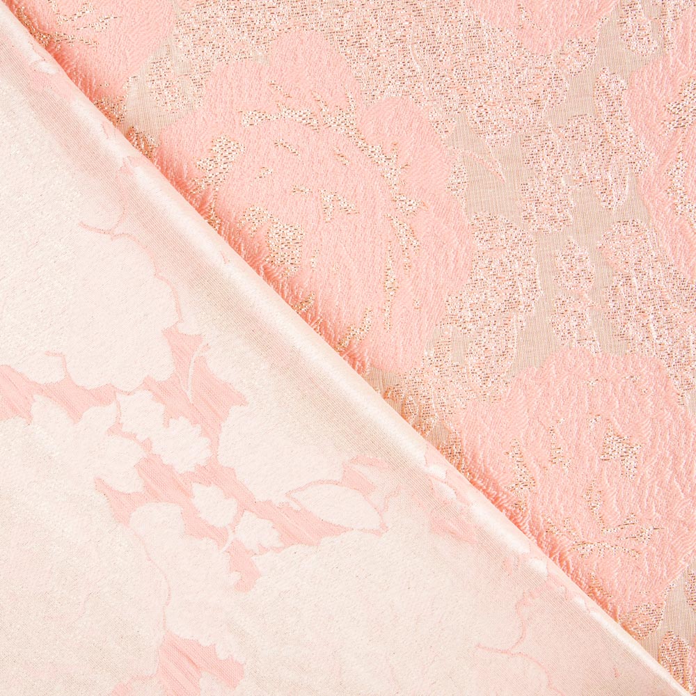 Tissu Brocart Maxi Fleur Doré - Ribes y Casals