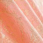 Tissu Brocart Maxi Fleur Doré - Ribes y Casals