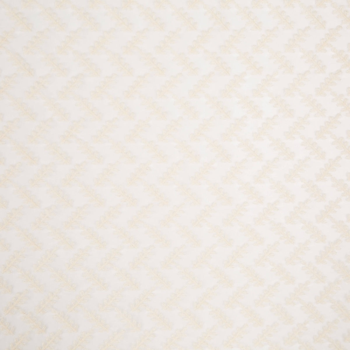 Gaze Polyester Broderie Branches Ecru - Ribes y Casals