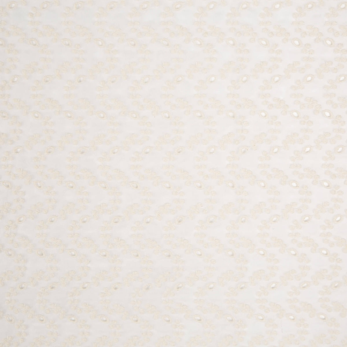 Gaze Polyester Broderie Fleur Ecru - Ribes y Casals