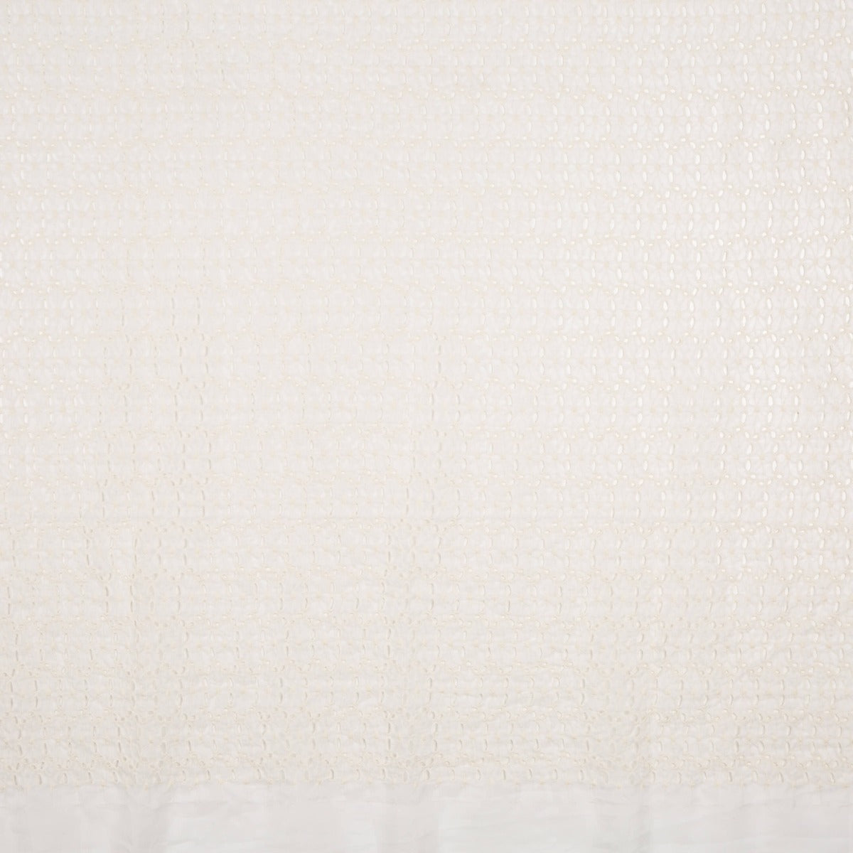 Gaze Polyester Broderie Maxi Fleur Ecru - Ribes y Casals