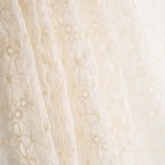 Gaze Polyester Broderie Maxi Fleur Ecru - Ribes y Casals