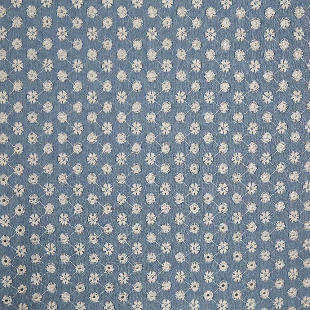 Broderie Coton Denim Sphères - Ribes y Casals