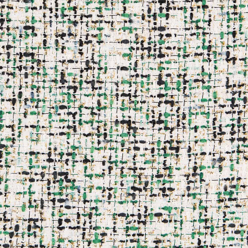 Tela Chanel Verde Lurex - Ribes y Casals