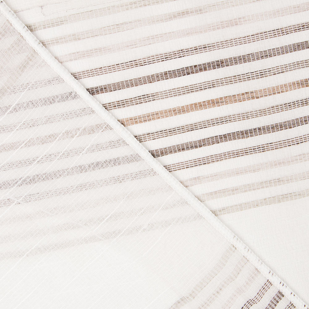 Tissu Rideau Beige A Rayures Multiples Coupon 200x280 Cm - Ribes y Casals