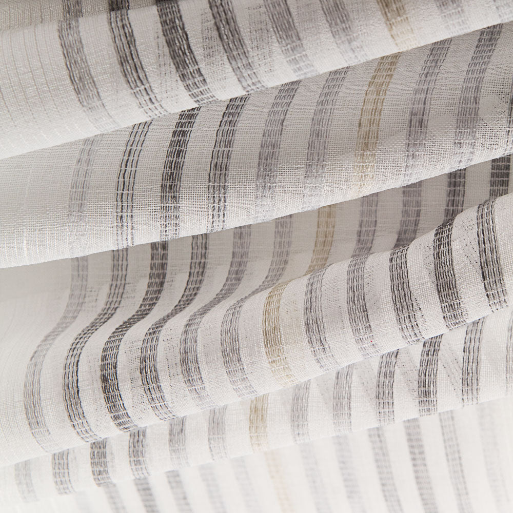 Tissu Rideaux Multi Rayure Marron - Ribes y Casals