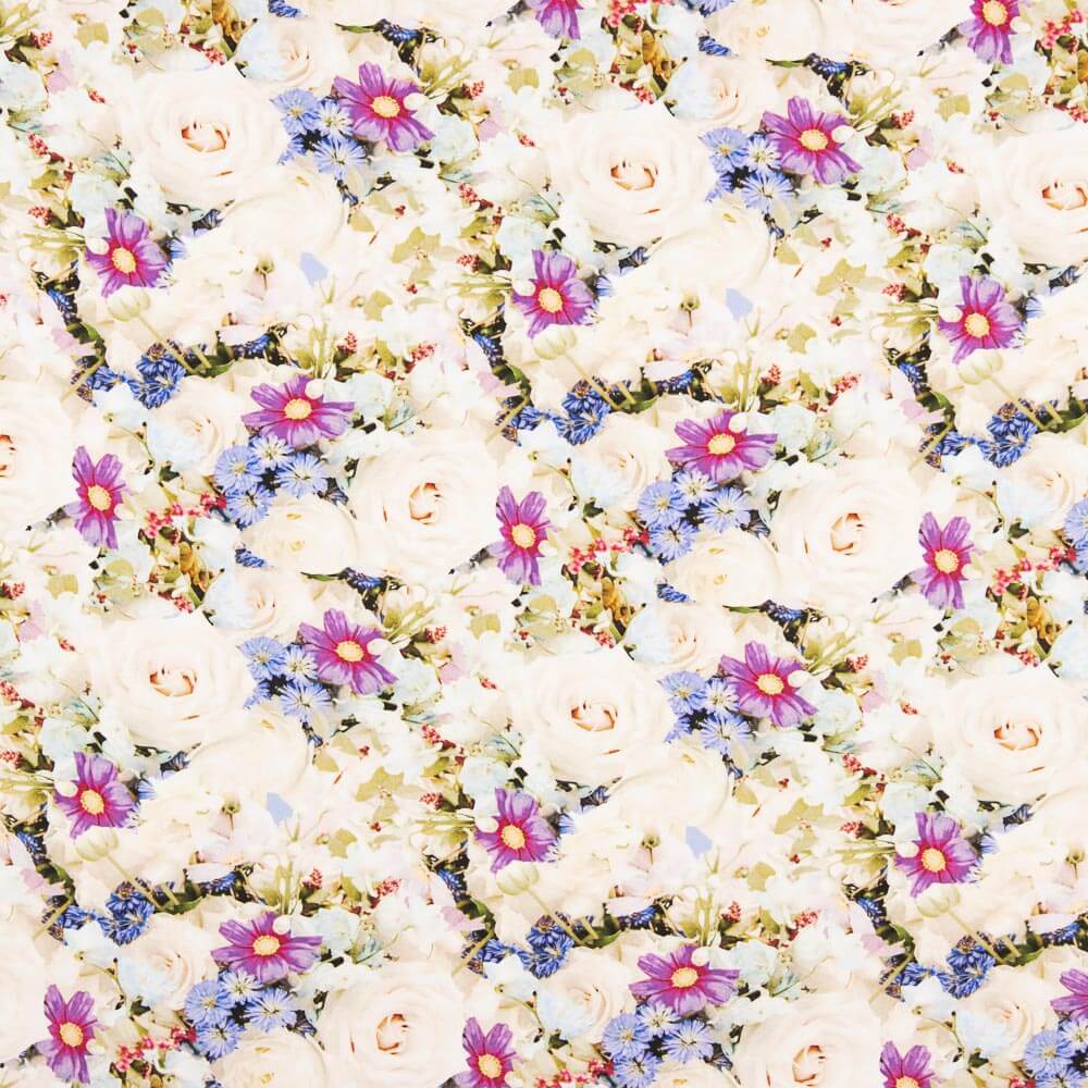 Viscose Fleurs Ecru - Ribes y Casals