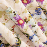 Viscose Fleurs Ecru - Ribes y Casals