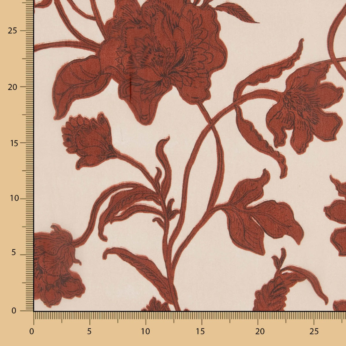 Mousseline Polyester Fleur Grana - Ribes y Casals