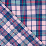 Sergé Carreaux Bleu Rose - Ribes y Casals