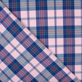 Sergé Carreaux Bleu Rose - Ribes y Casals