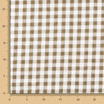 Seersucker Carreaux Maxi Kaki - Ribes y Casals