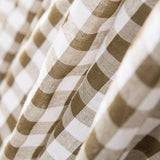 Seersucker Carreaux Maxi Kaki - Ribes y Casals