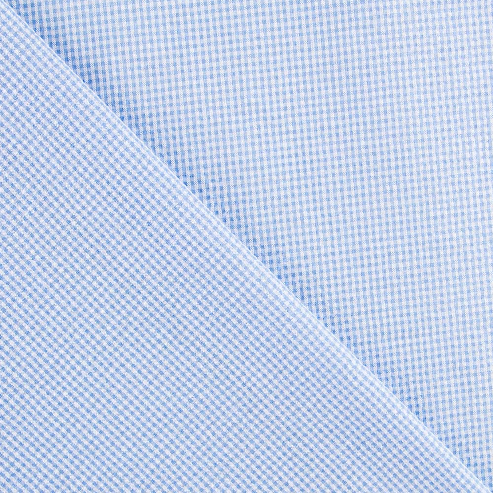 Seersucker Carreaux Mini Bleu Mix - Ribes y Casals