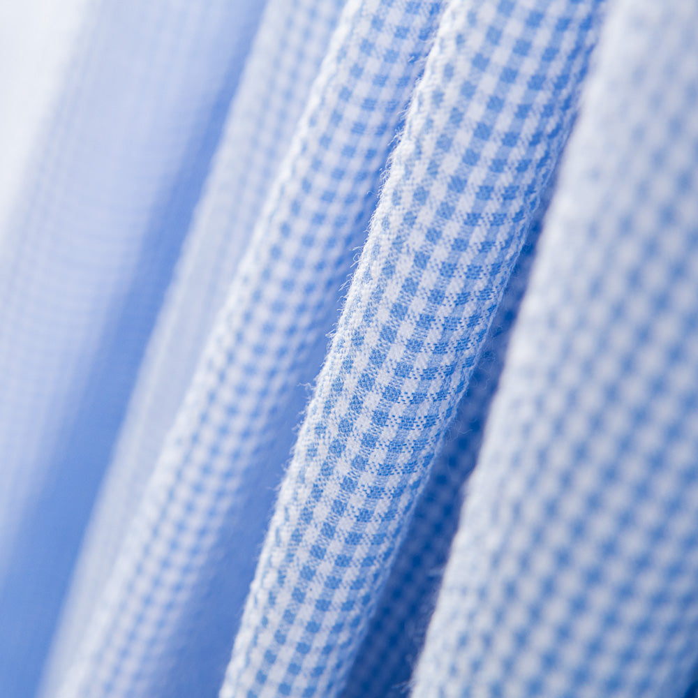 Seersucker Carreaux Mini Bleu Mix - Ribes y Casals