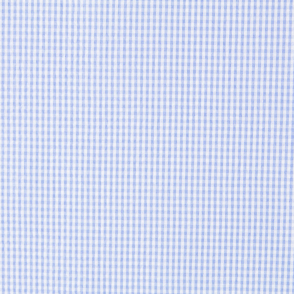 Seersucker Carreaux Mini Bleu - Ribes y Casals