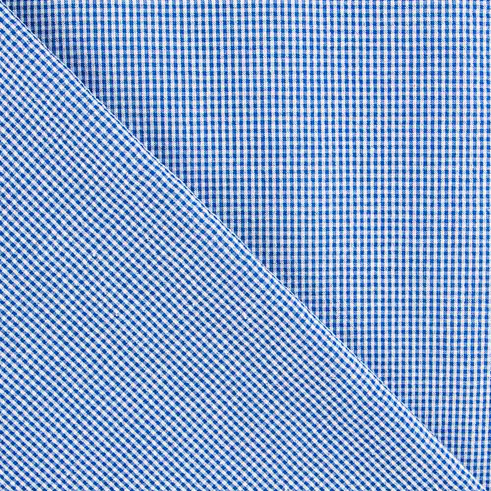 Seersucker Carreaux Mini Bleu Foncé Mix - Ribes y Casals