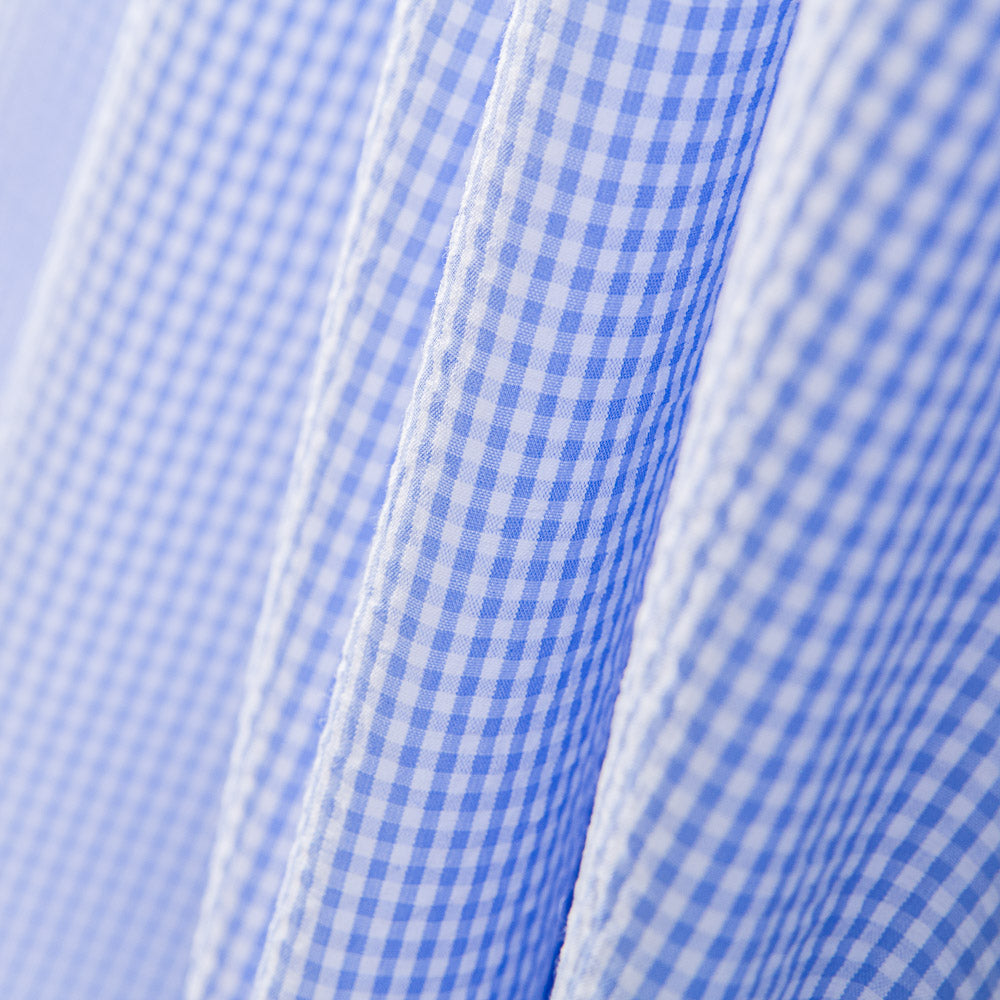 Seersucker Carreaux Mini Bleu - Ribes y Casals