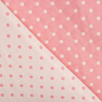 Jacquard Réversible À Pois Rose - Ribes y Casals