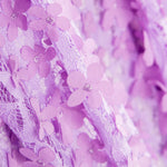 Tissu Dentelle Fleur Mauve - Ribes y Casals