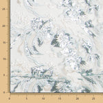 Tissu Dentelle Branches Paillettes Porcelaine - Ribes y Casals