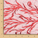 Tissu Dentelle Branches Rouge - Ribes y Casals