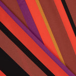 Georgette Imprimé Rayures Fuchsia - Ribes y Casals