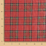 Mousseline polyester tartan rouge - Ribes y Casals
