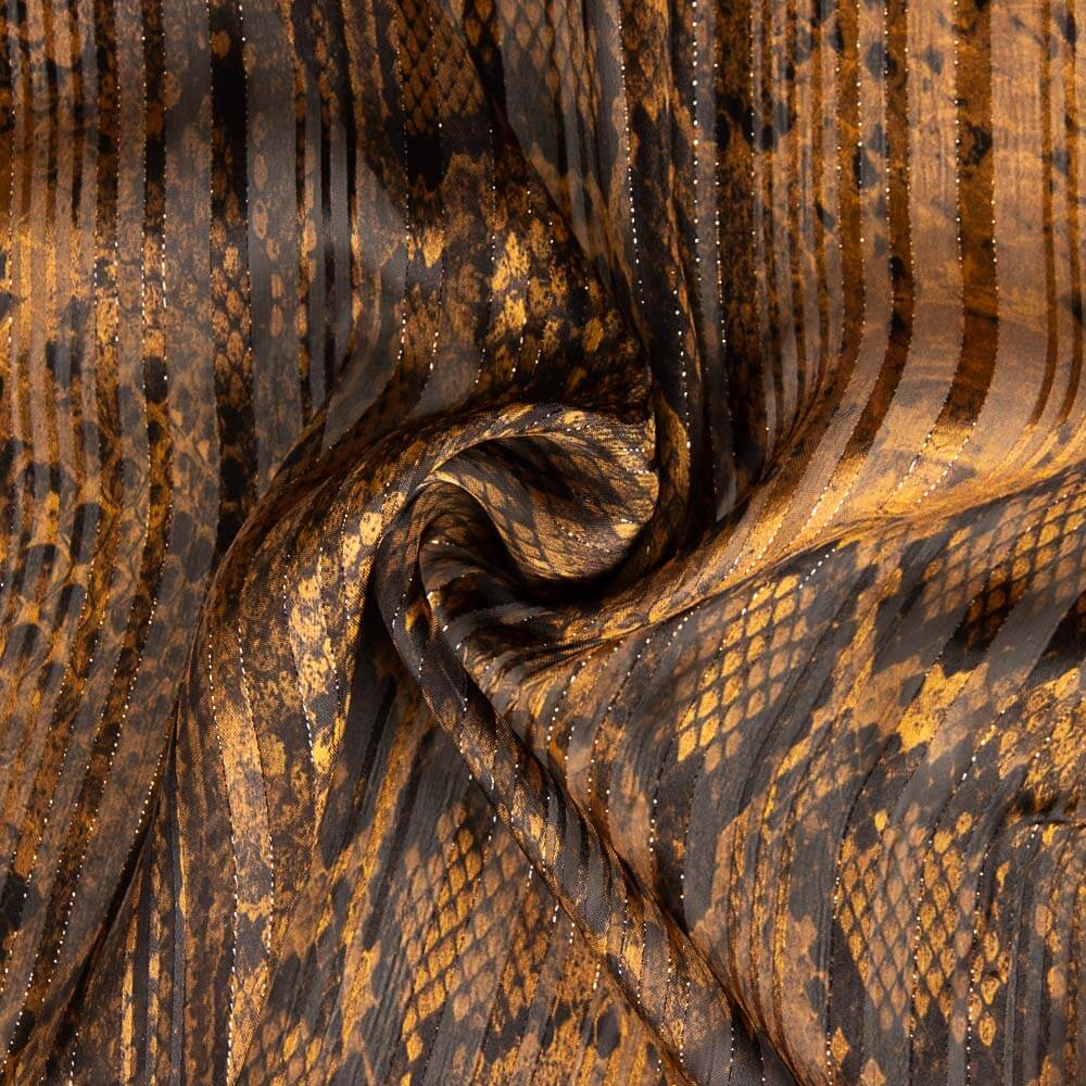 Gaze Lurex Serpent Marron - Ribes y Casals