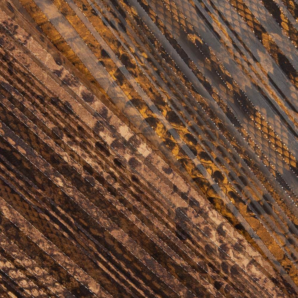 Gaze Lurex Serpent Marron - Ribes y Casals