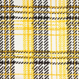 Satin imprimé pied-de-poule jaune - Ribes y Casals