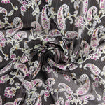 Mousseline Paisley Noir - Ribes y Casals