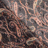 Mousseline Pasiley noire à pois - Ribes y Casals